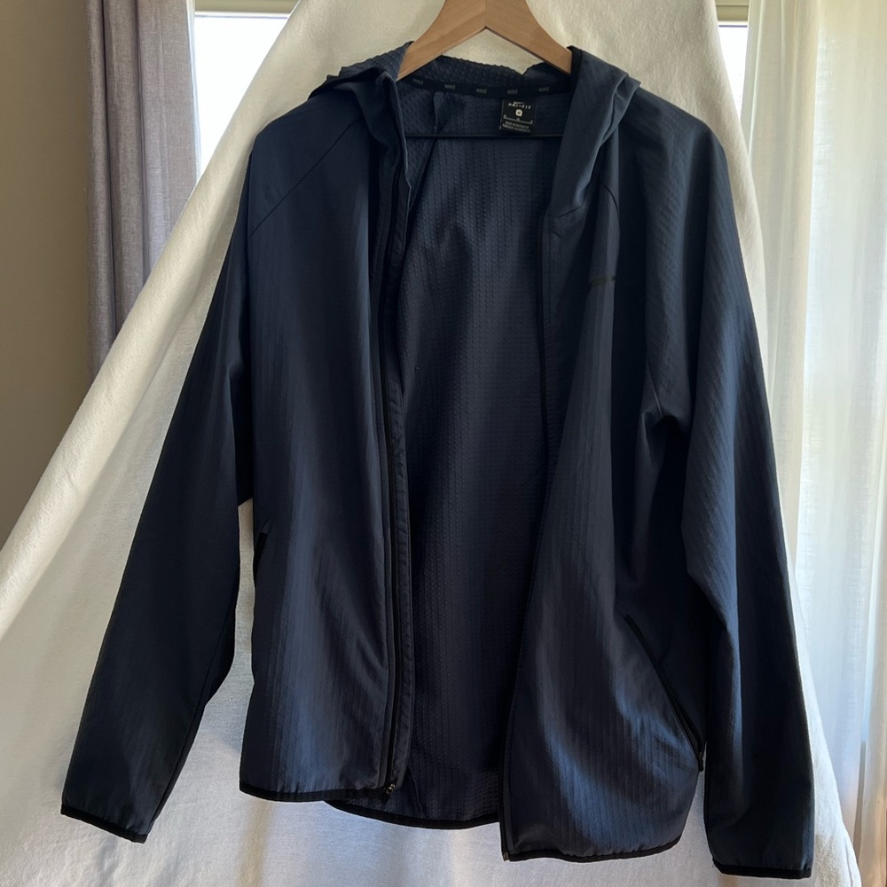 Nike Dri-FIT Navy Full Zip Jacket with Hood